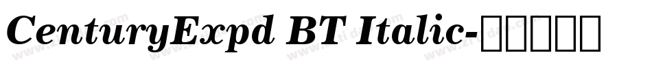 CenturyExpd BT Italic字体转换